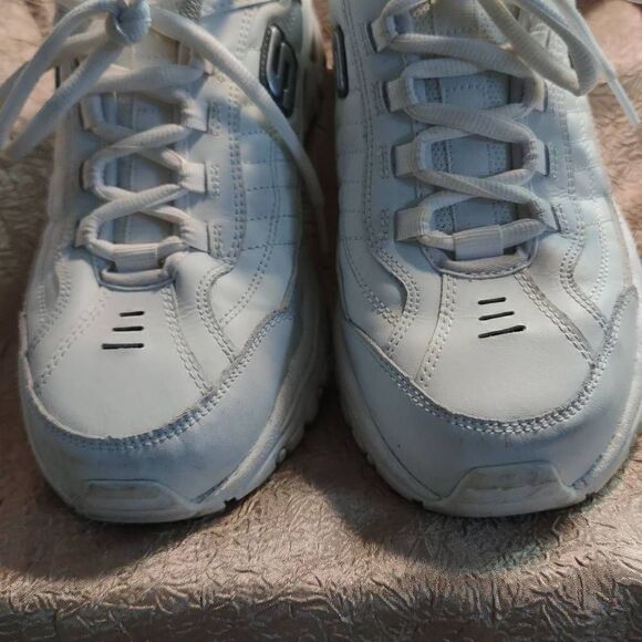 Skechers SN50081EW Men's Energy After Burn Athletic Sneaker White Size 9 - Picture 3 of 12